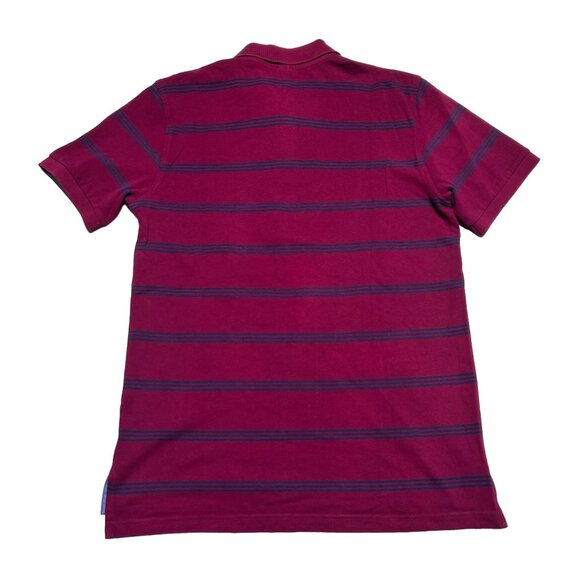 Brooks Brothers Performance Polo Shirt Mens XL Burgundy Striped Slim Fit Casual - Picture 3 of 7